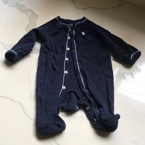 Ralph Lauren newborn footed onesie